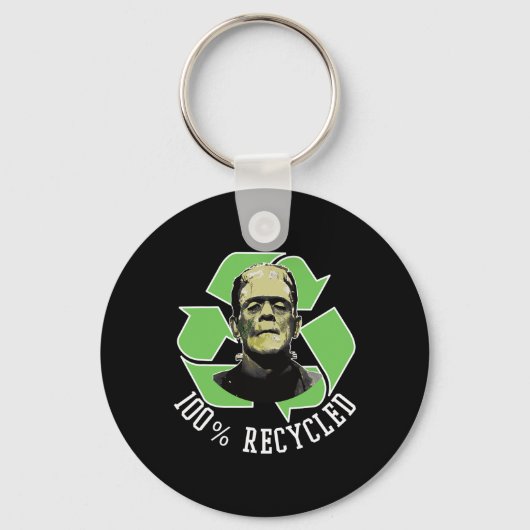 Porte-clés Monstre de Frankenstein - 100% Recyclé S Funny Hal (Recto)
