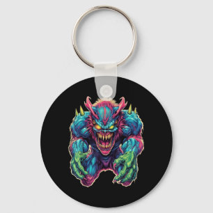 Porte-clés Monstre Drôle Mignon Dessin Animé Bande Dessinée H