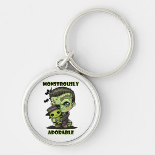 Porte-clés Monstre Frankenstein mignon avec plushie
