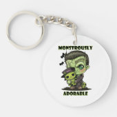 Porte-clés Monstre Frankenstein mignon avec plushie (Devant)