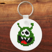 Porte-clés Monstre Vert - Pixel Art (Recto)