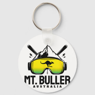 Porte-clés Mont buller australie ski ski rétro