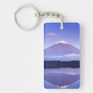 Porte-clés Mont Fuji avec nuage lenticulaire, lac Motosu,