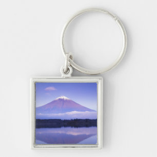 Porte-clés Mont Fuji avec nuage lenticulaire, lac Motosu,