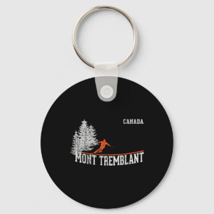 Porte-clés Mont Tremblant Can. Style des années 80. Ski vinta