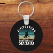 Porte-clés Mont Tremblant Canada Ski Resort Quebec Skiing Sou (Recto)