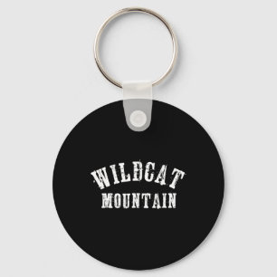Porte-clés Montagne Wildcat Grungy Rustique Artisanal Skieur