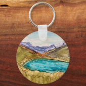 Porte-clés Montagnes avec lac (Recto)