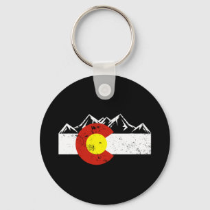 Porte-clés Montagnes du Colorado Vintage