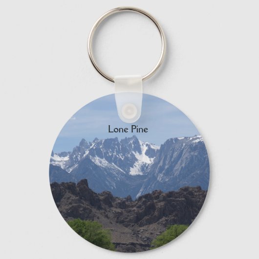 Porte-clés Montagnes enneigées de Lone Pine (Recto)