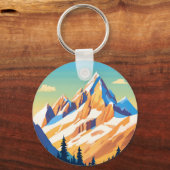 Porte-clés Montagnes majestueuses (Recto)