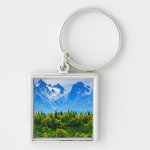 Porte-clés Montagnes majestueuses de l'Alaska