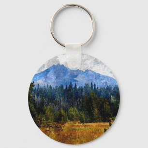 Porte-clés Montagnes pré, Orégon de cascade