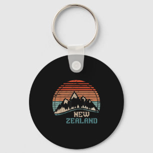 Porte-clés Montagnes Rétro Nouvelle-Zélande