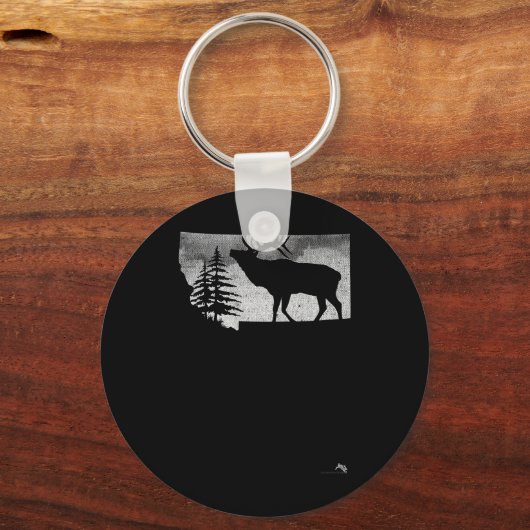 Porte-clés Montana Elk Hunter (Recto)