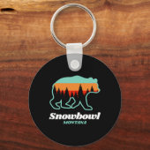 Porte-clés Montana Snowbowl Ski Snowboard Ours (Recto)