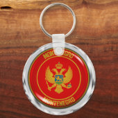 Porte-clés Montenegro Round Emblem (Recto)