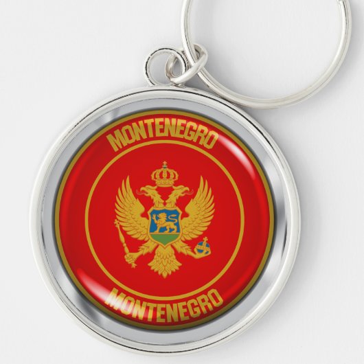 Porte-clés Montenegro Round Emblem (Devant)