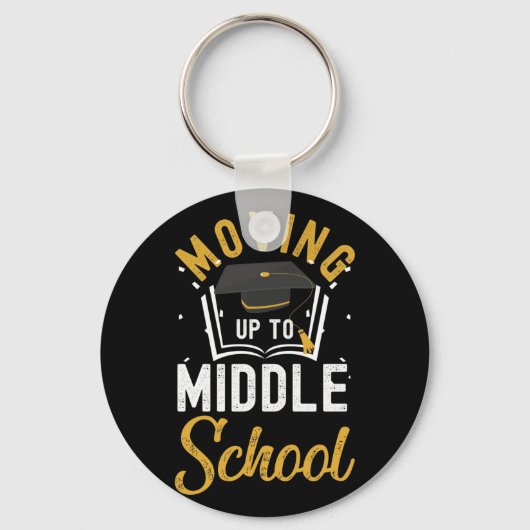 Porte-clés Monter À L'École Primaire Secondaire (Recto)