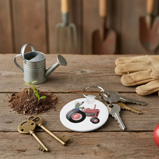 Porte-clés Monter Un Tracteur