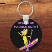 Porte-clés Montez Le Surf De Paddle ! (Recto)