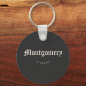 Porte-clés Montgomery Alabama Police blanche (Recto)