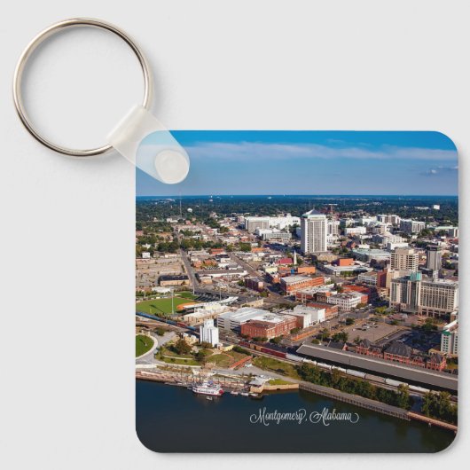 Porte-clés Montgomery, Alabama vue aérienne (Recto)