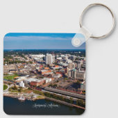 Porte-clés Montgomery, Alabama vue aérienne (Dos)