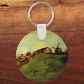 Porte-clés Montmartre : Carrière, les moulins par Vincent van (Recto)