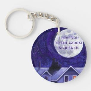 Porte-clés Montre Lune