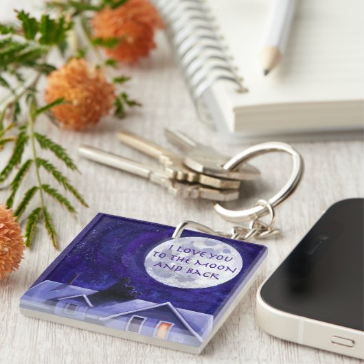 Porte-clés Montre Lune (Devant Droit)