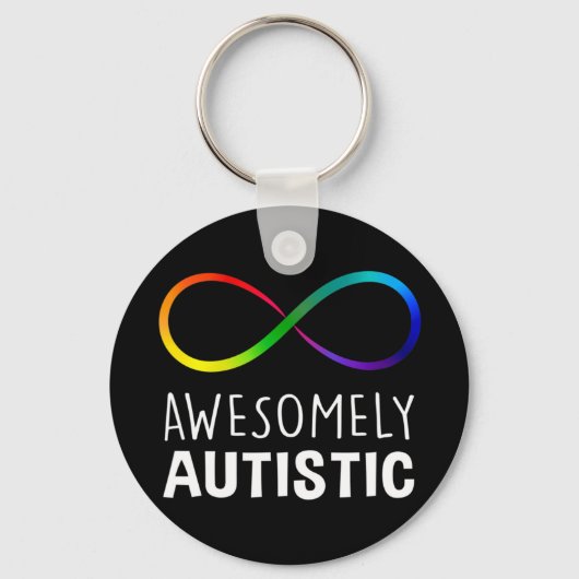 Porte-clés Montrer le soutien à l'autisme et son acceptation (Recto)