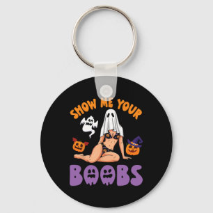 Porte-clés Montrez-Moi Votre Citrouille De Sorcière Halloween