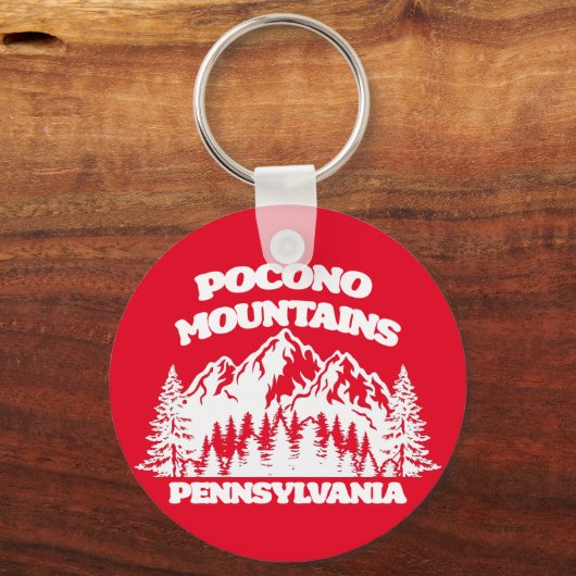 Porte-clés Monts Pocono Pennsylvanie (Recto)