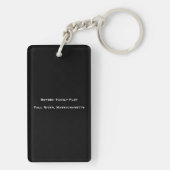 Porte-clés Monument Borden, Fall River, MA - A.J. Borden (Dos)