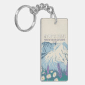 Porte-clés Monument national du volcan Sainte-Hélène Rétro (Devant gauche)