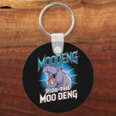 Porte-clés MOO DENG Hippo Ride Le MOO DENG (Recto)