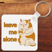 Porte-clés Moody Grosse cat me laisse tranquille (Verso)