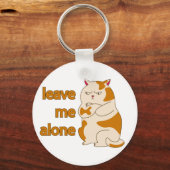 Porte-clés Moody Grosse cat me laisse tranquille (Recto)