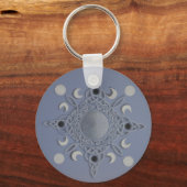 Porte-clés Moon cycle -noeud celtique (Recto)