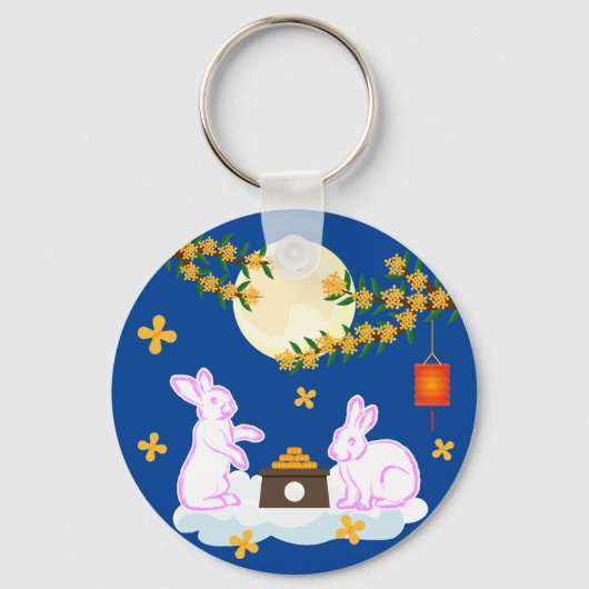 Porte-clés Moon Rabbit Mooncake Osmanthus (Recto)