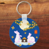Porte-clés Moon Rabbit Mooncake Osmanthus (Recto)