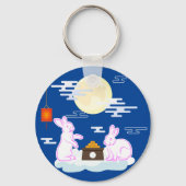 Porte-clés Moon Rabbit Mooncake Osmanthus (Verso)