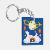 Porte-clés Moon Rabbit Mooncake Osmanthus (Devant gauche)