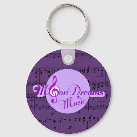 Porte-clés MoonDreams Purple Sheet Music (Recto)