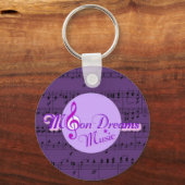 Porte-clés MoonDreams Purple Sheet Music (Recto)