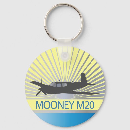 Porte-clés Mooney M20 Aviation (Recto)