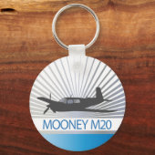 Porte-clés Mooney M20 Aviation (Recto)