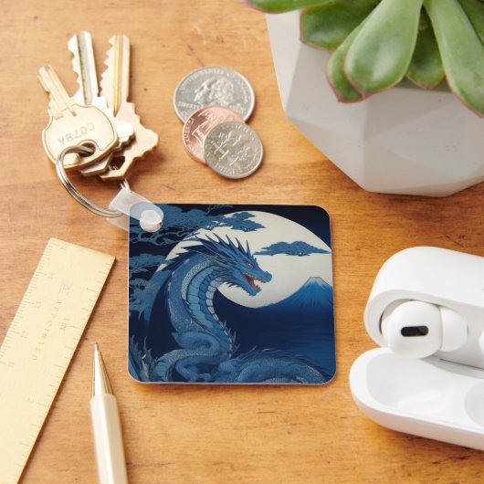 Porte-clés Moonlit Dragon of Fuji Keychain (Bureau)