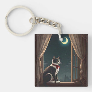 PORTE-CLÉS " MOONLIT WHISKERS "